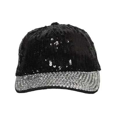 Baseball cap (Black, Silver) from Boland Polyester