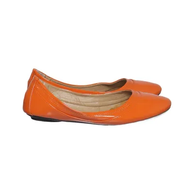 Ballerina's (Oranje) van Kayla Shoes Leer