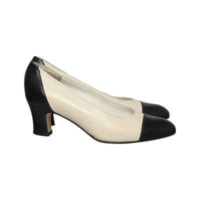 Pumps (Svart, Vit) från Valleverde Skinn
