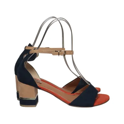High heel sandals (Blue, Beige, Orange) from Marco Tozzi