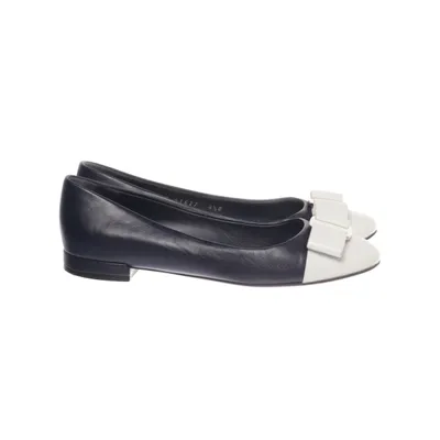 Ballerinaskor (Blå, Vit) från Salvatore Ferragamo