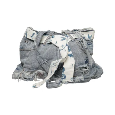Sac à bandoulière (Bleu, Blanc)