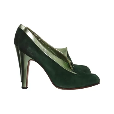 Escarpins (Vert, Or) de Valentina