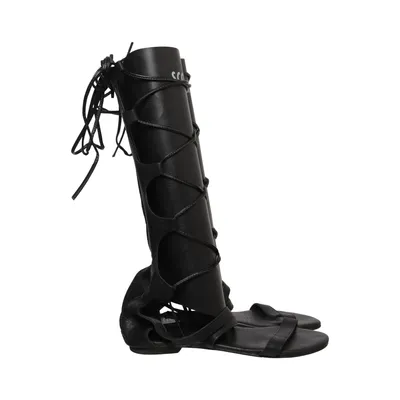 Gladiator sandalen (Zwart) van Ovyé Leer