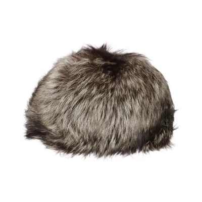 Pälsmössa (Grå, Brun) från Vintage Rävpäls