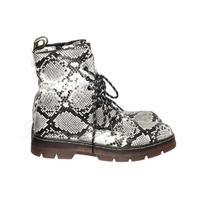 Veterlaarzen (Wit, Zwart) van Lucky Shoes