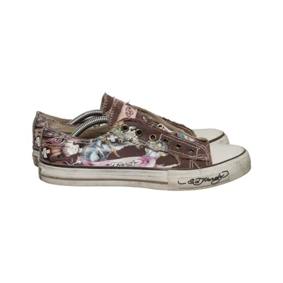 Canvas shoes (Brown, Multicolored) from Ed Hardy