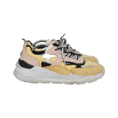 Sneakers (Yellow, Multicolored) from Date Leather