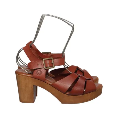 Clogs (Brown) from Effortless Leather