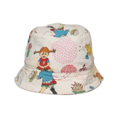 Bucket hat (White, Multicolored) from Pippi Långstrump