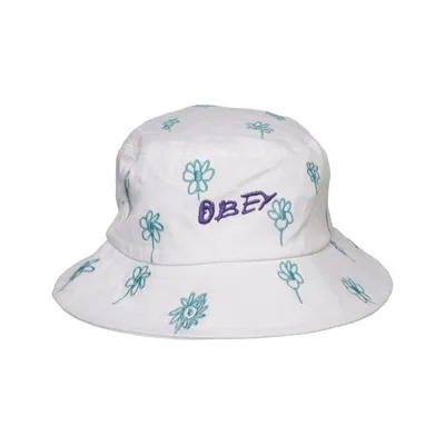 Bucket hat (White, Blue, Purple) from Obey Cotton