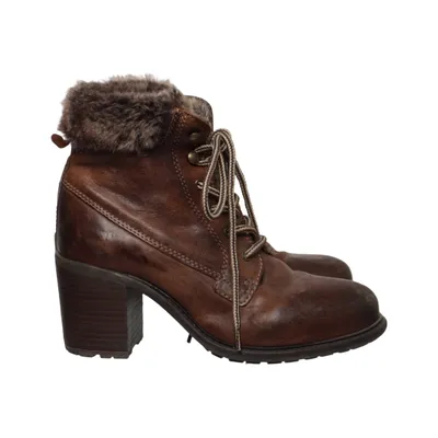Bottes à talons (Marron) de Buffalo London Cuir, Polyester