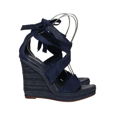 Chaussure compensées (Bleu)