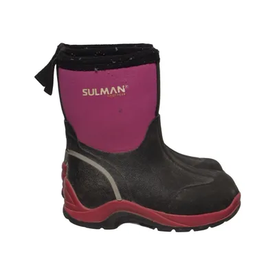 Gummistøvler (Sort, Pink) fra Sulman