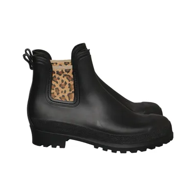 Korte gummistøvler (Sort, Flerfarvet) fra Bella Moda Shoes Læder