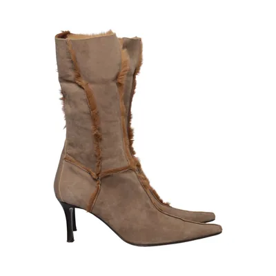Bottes à talons (Beige) de Cesare Paciotti Cuir