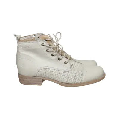 Laced boots (Gray) from Rosa Negra Leather