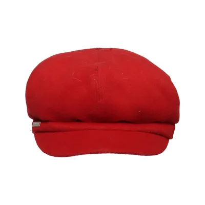 Casquette gavroche (Rouge) de Seeberger Polyester, Laine