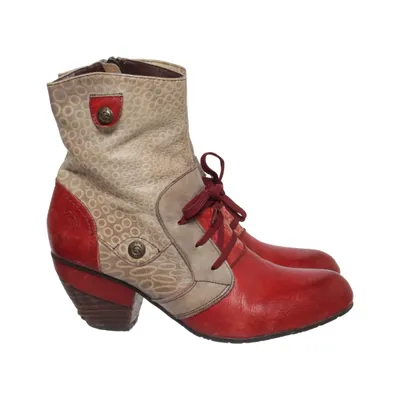 Laarzen met hak (Rood, Beige, Meerkleurig) van Laura Vita