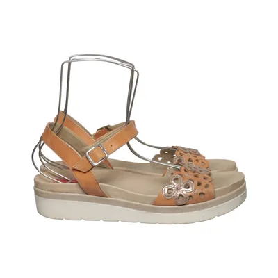Sandales (Marron) de Fluchos Cuir