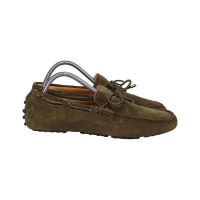 Chaussures de bateau (Vert) Cuir