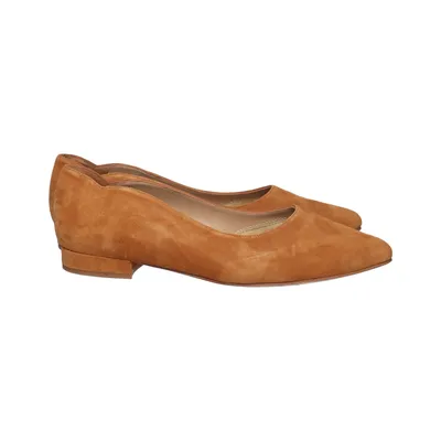 Ballerina's (Bruin) van La Shoe Leer