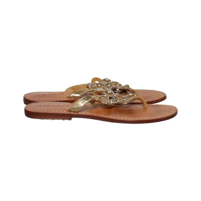 Flipflop (Brun, Guldfärgad) från Mystique Skinn