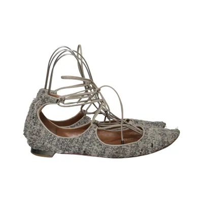 Ballet flats (Gray) from Aquazzura Leather