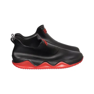 Low rubber boots (Black, Red)