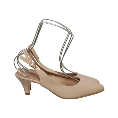 Højhælede sko  (Beige) fra Drievholt Læder