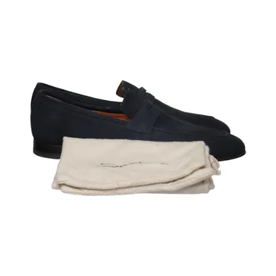 Mocassins (Bleu) de Santoni Cuir
