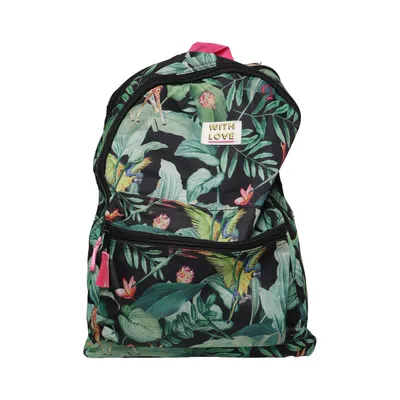 Backpack (Black, Green, Multicolored) from With Love