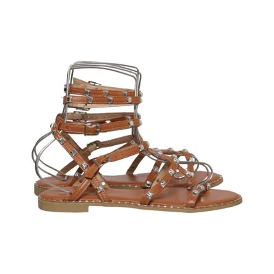 Sandales gladiateur (Marron) de Simmi Faux cuir