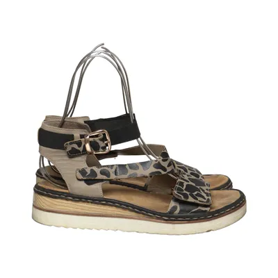 Sandals (Beige, Black, Multicolored) from Rieker Leather