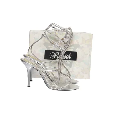 Sandaletten (Zilver) van Pleaser