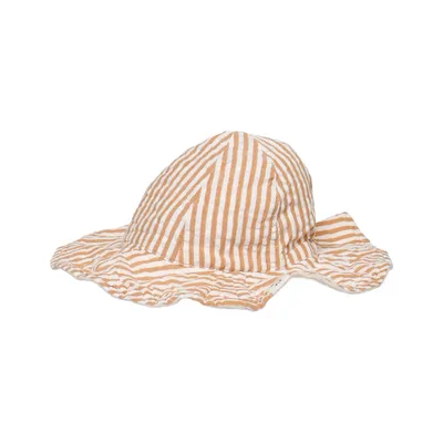 Bucket hat (Brown, White) from Liewood Organic cotton