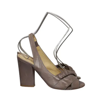 High heel sandals (Brown) from Lottusse Leather
