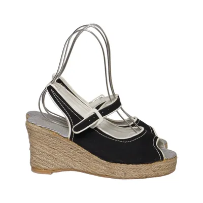 Chaussure compensées (Noir, Blanc) de Peperoni Cuir