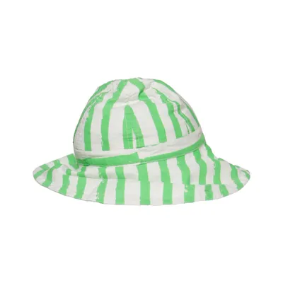 Bucket hat (Green, White) from Noë & Zoë Berlin