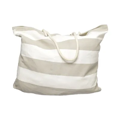 Strandtas (Wit, Grijs) van H&M Katoen