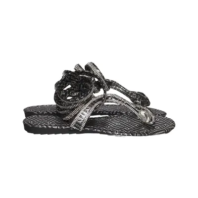 Sandals (Black, Silver) from Braccialini