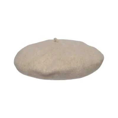 Beret (Beige) from Tonak Wool