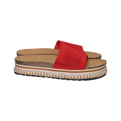 Sandals (Red, Beige, Multicolored) from Super Mode