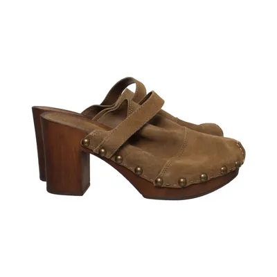 Clogs (Brown) from ESPRIT Leather