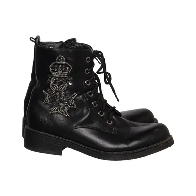 Laced boots (Black) from Super Me