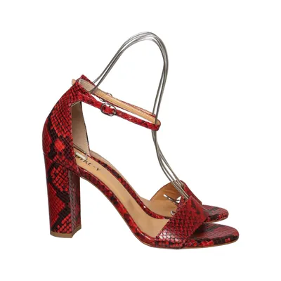 High heel sandals (Red, Black) from Notre-V Leather