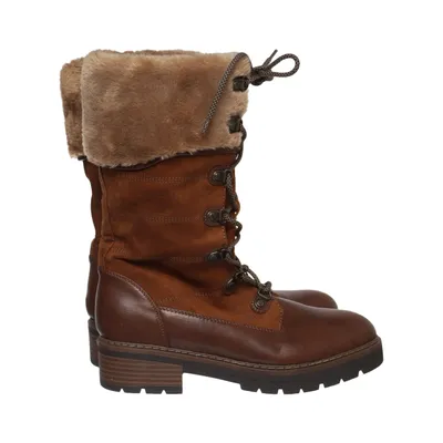 Laced boots (Brown) from Landrover Polyester