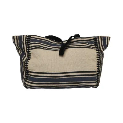 Sac à main (Bleu, Beige, Noir) de Petite Mendigote Coton, Cuir