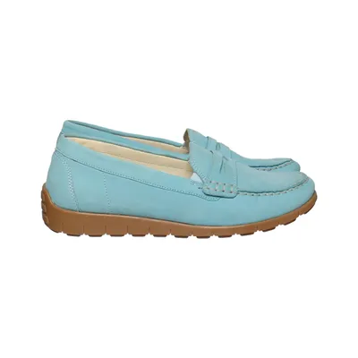 Loafers (Blue) from Waldläufer Leather