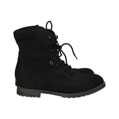 Laced boots (Black) from Landrover Faux leather